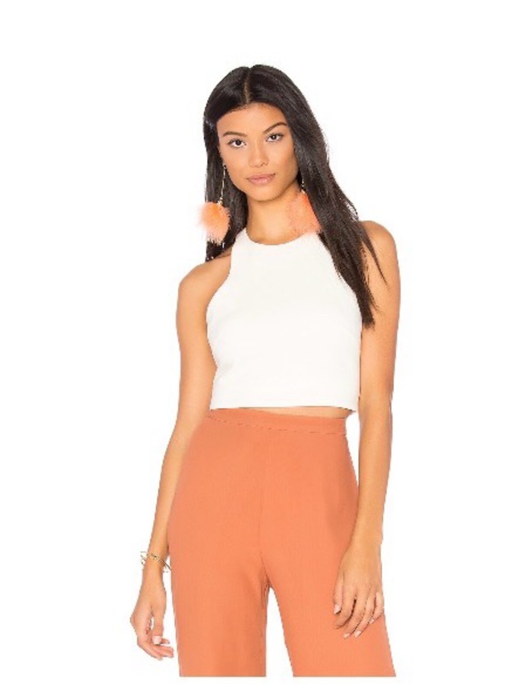 Likely White Halter Crop Top
